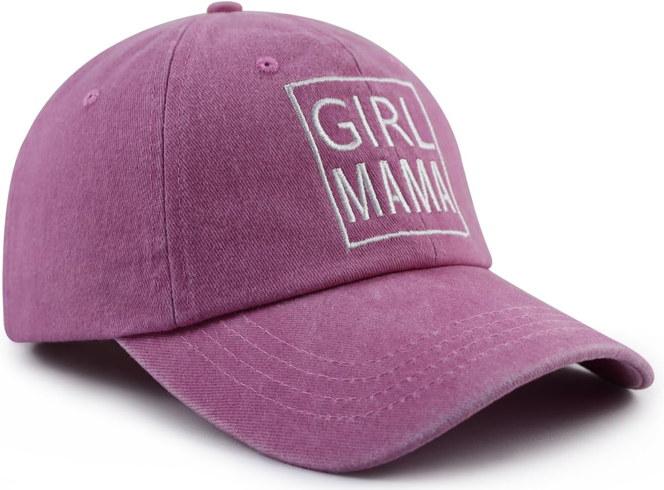 Girl Mama Hat for Women, Funny Adjustable Cotton Embroidered Mom Baseball Cap - Image 3