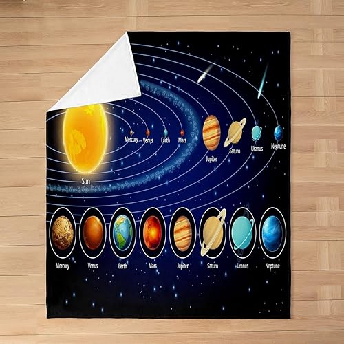 Vista 21 de Manta de cama de arte abstracto Grunge para niños, color verde azulado y naranja, manta de forro polar desordenada con pintura de óxido, manta Multi