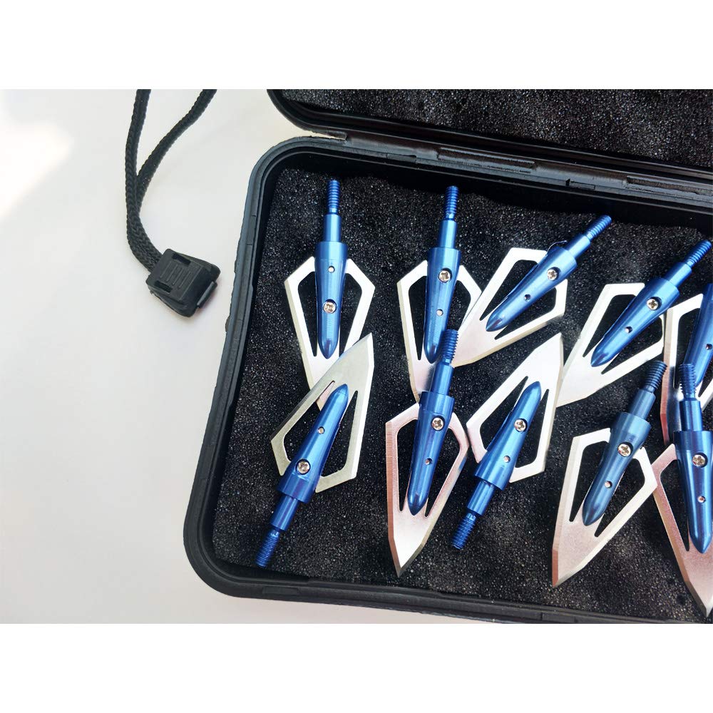 Punte Da Freccia Per Caccia - 12 Pezzi, 2 Lame, 100 Grani, Per Balestra E Arco - Foto 7