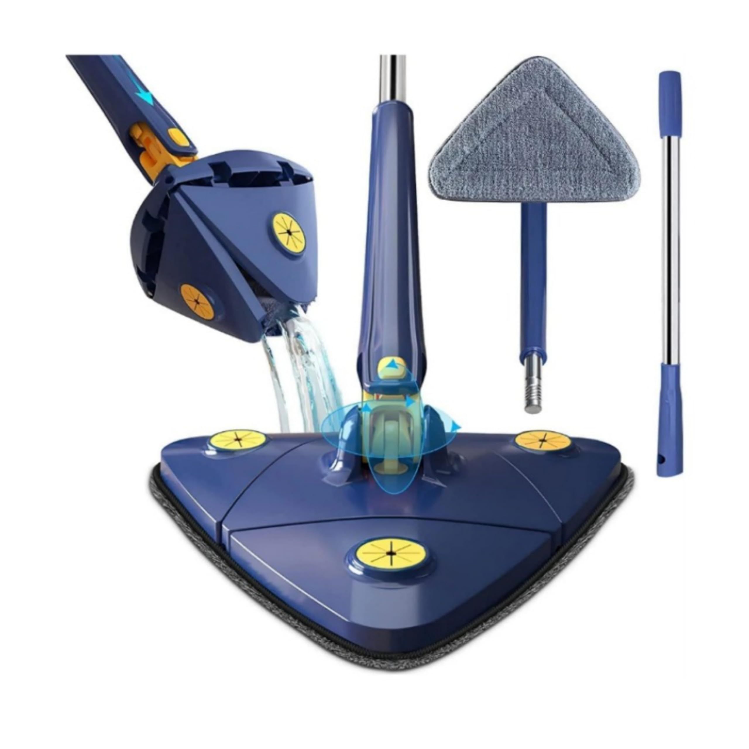 360 Degree Triangle mop Multi Functional rotatable Triangle mop with Long Handle rotatable Triangle Cleaning mop Multi Functional rotatable Floor Windows Ceiling Wall (B0DJBGS21K) Amazon Price History, Amazon Price Tracker