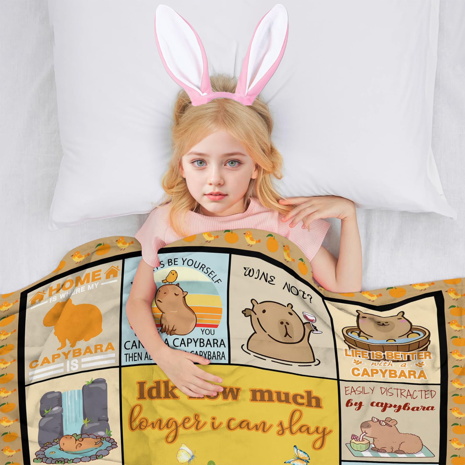 Gaakvrr Cute Capybara Blanket - Image 2