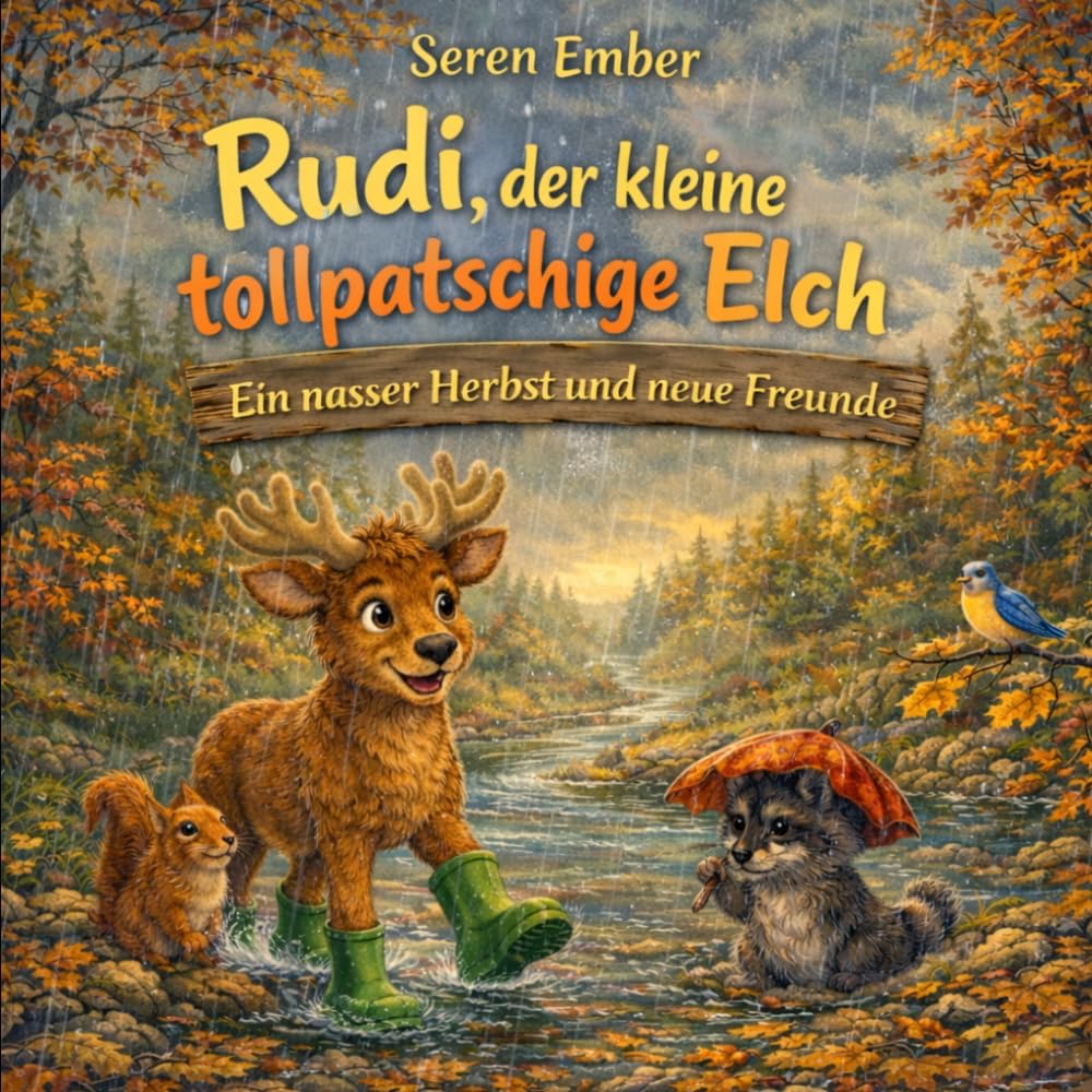 Rudi, der kleine tollpatschige Elch: Ein nasser Herbst und neue Freunde