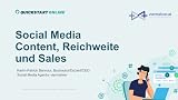 Marketing | Social Media Marketing - Social Media Content, Reichweite und Sales | Quickstart Online