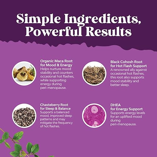 Miniatura 6 de Paquete de suplemento para la perimenopausia para mujeres, alivio multibeneficio de la menopausia para mujeres, 120 unidades y suplemento DIM de