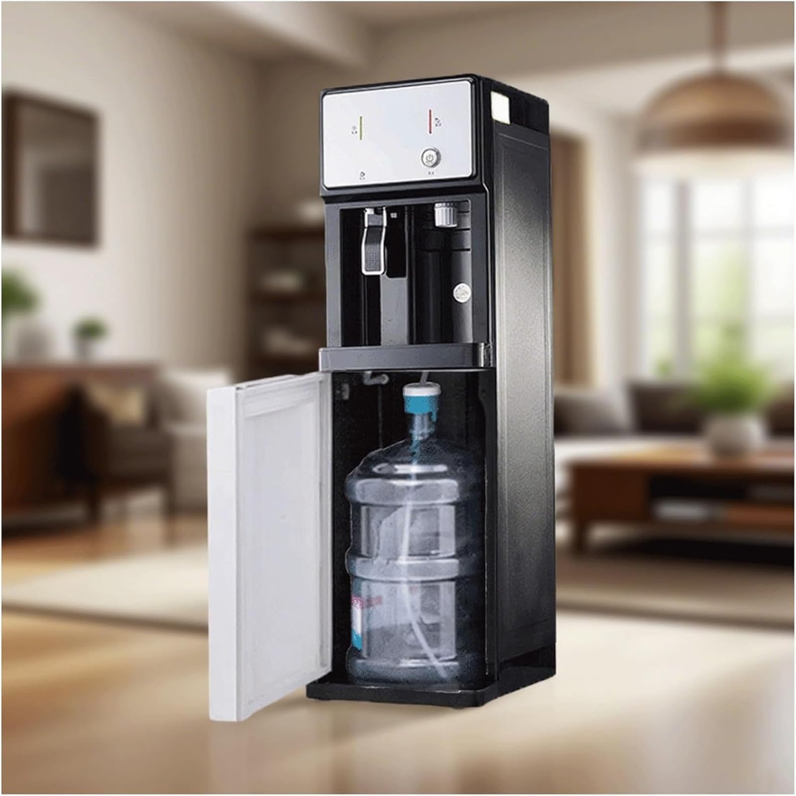 ITOSUI Freestanding Mains Fed Unit Floor Standing Water Cooler Ice And Warm Dual Function Cooler Water Dispenser For Home Office Commercial Instant Hydration,001,103cmx30cm