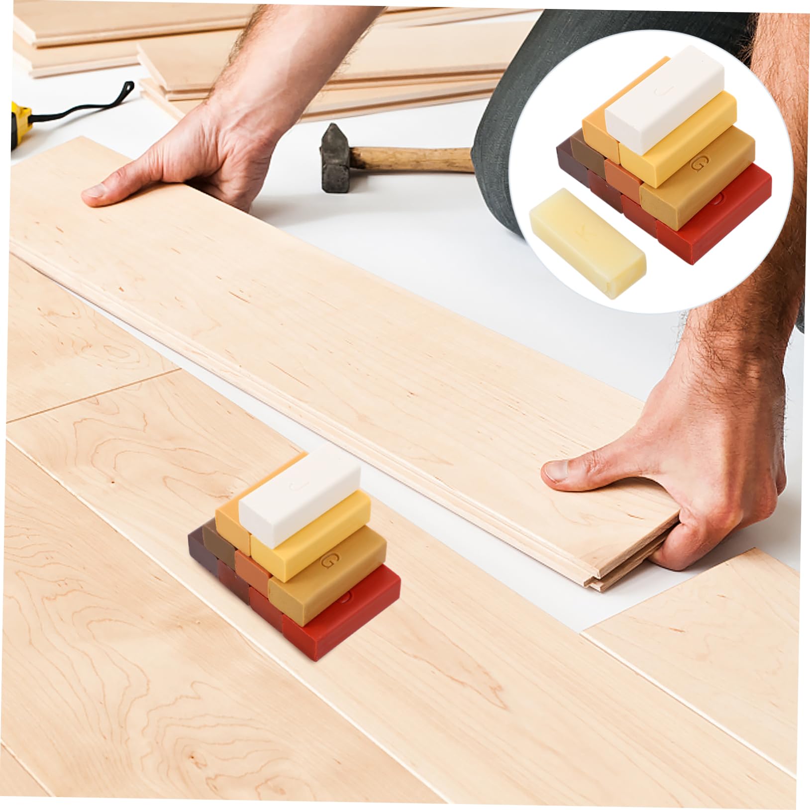 PLAFOPE Cera Reparadora Para Reparar Muebles Blocs De Parafina Para Bricolaje Oculta Rayones y Manchas