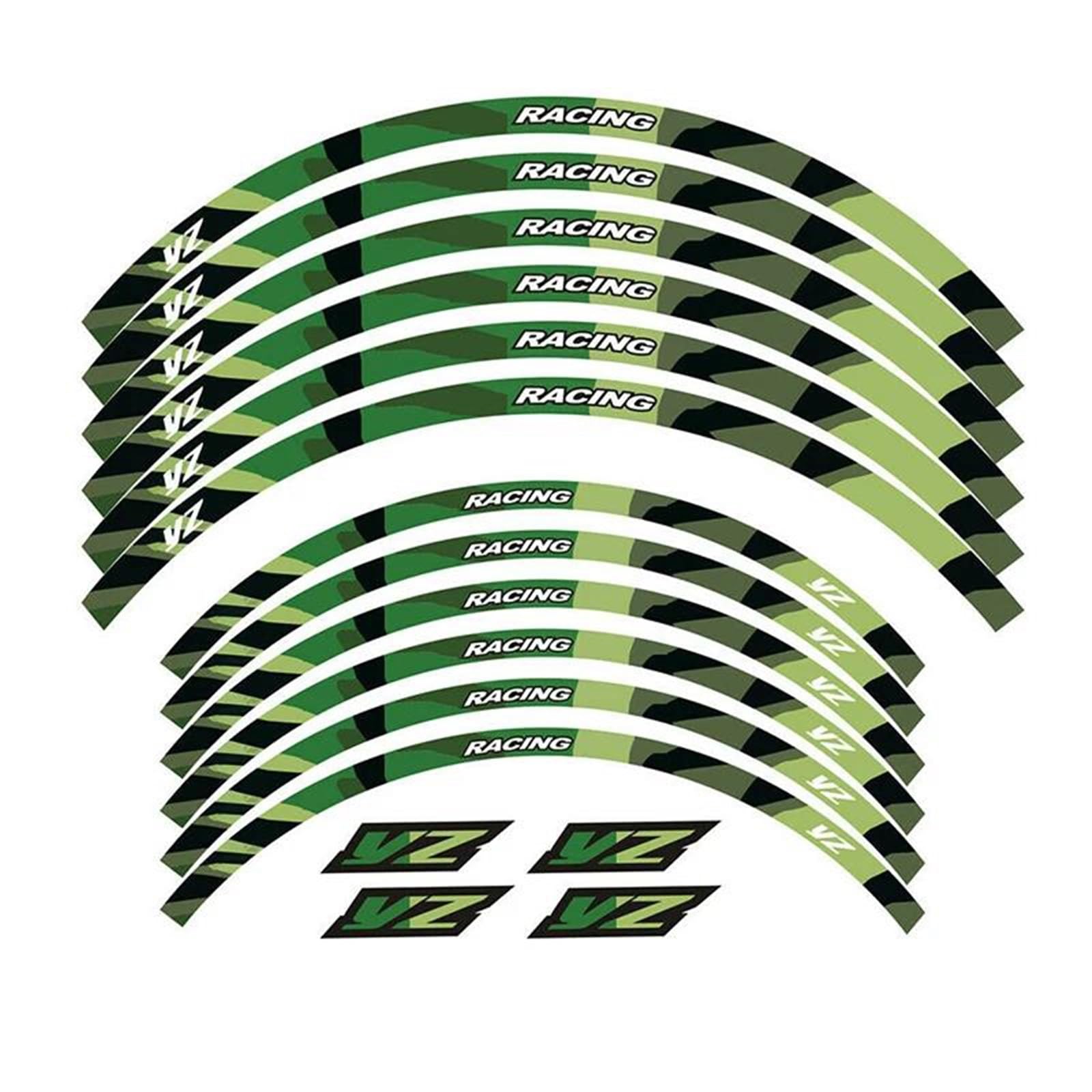 21 "19 Rim Wheel Stripes Tape Stickers for Yamaha YZ 250F/450F/450FX 125/250