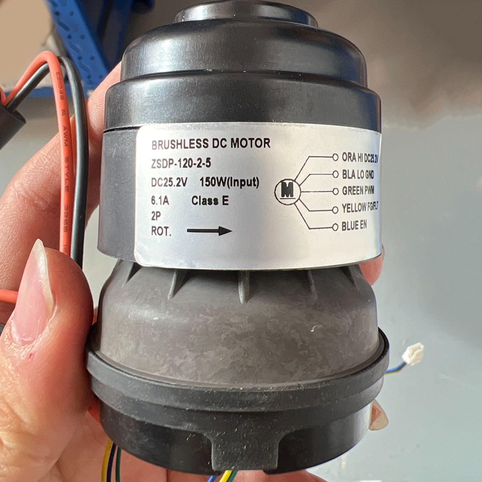 Motore a spazzola principale, 45BLDB-GS03 25,2 V 150 W, per aspirapolvere Floor S3 S5 Pro 2 Smart S6 S7 Home, nero