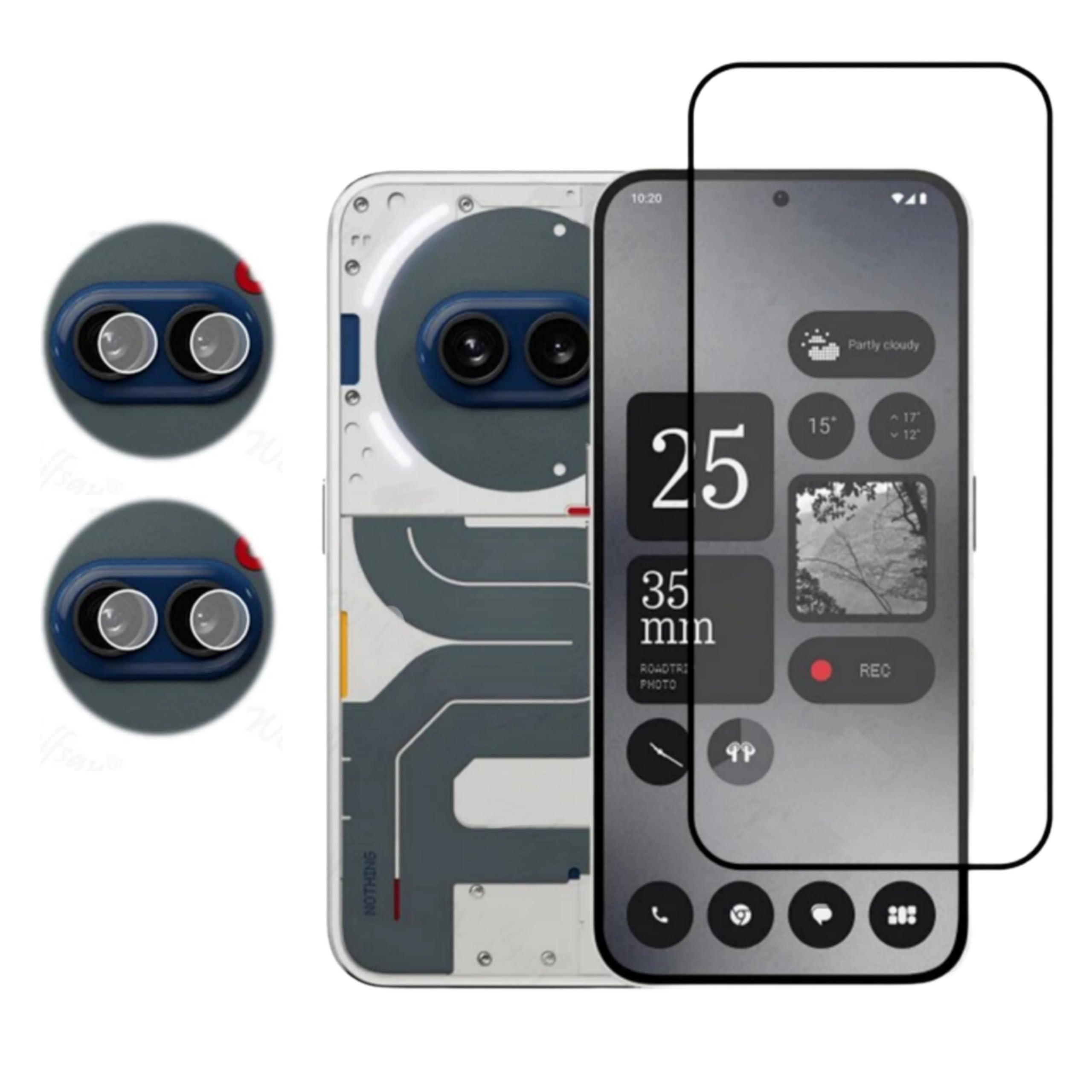 emunks Nothing Phone 2a 5G (Special Edition) and Nothing 2A 5g Upgrade Tempered Glass with Camera Lens Protector Screen guard(Case Friendly,2 in 1 Combo) (B0D6CC3FJ4) Amazon Price History, Amazon Price Tracker