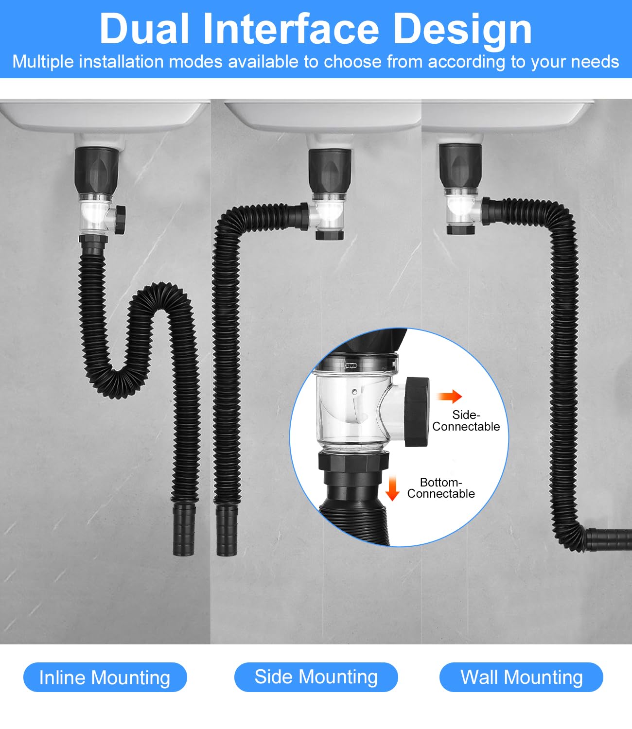 Kit Di Troppopieno Per Lavello Rotondo