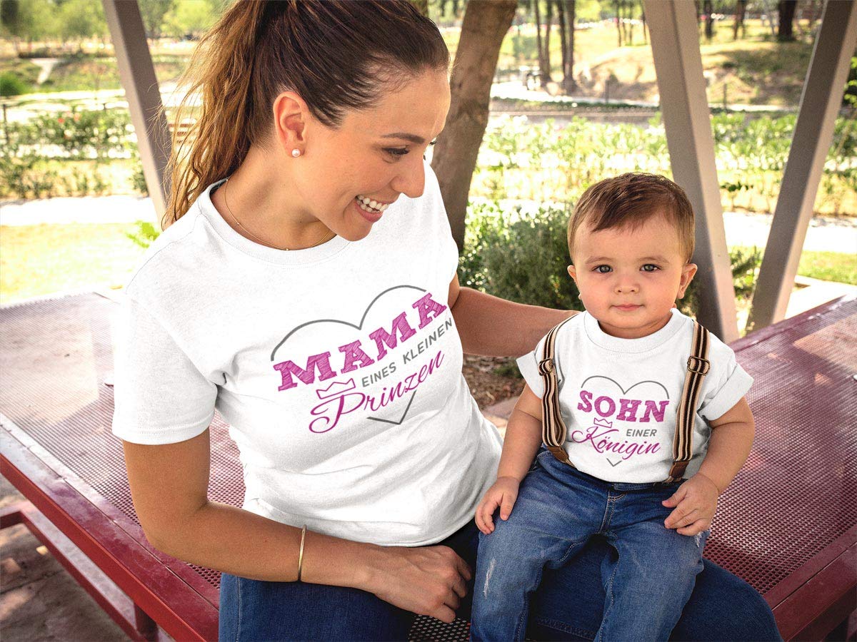 Shirtgeil Partner Geschenke zum Muttertag - Sohn Einer Königin Mama eines Prinzen