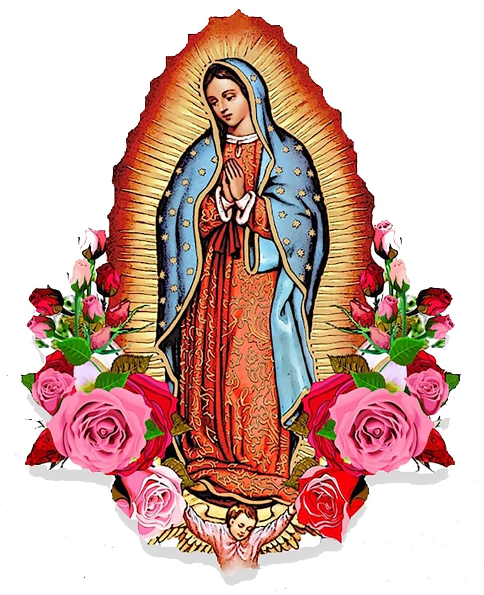 Our Lady Of Guadalupe Beach Towel - 52x32 Inch Virgin Mary Bath Towel, Microfiber, Quick Dry - View #3