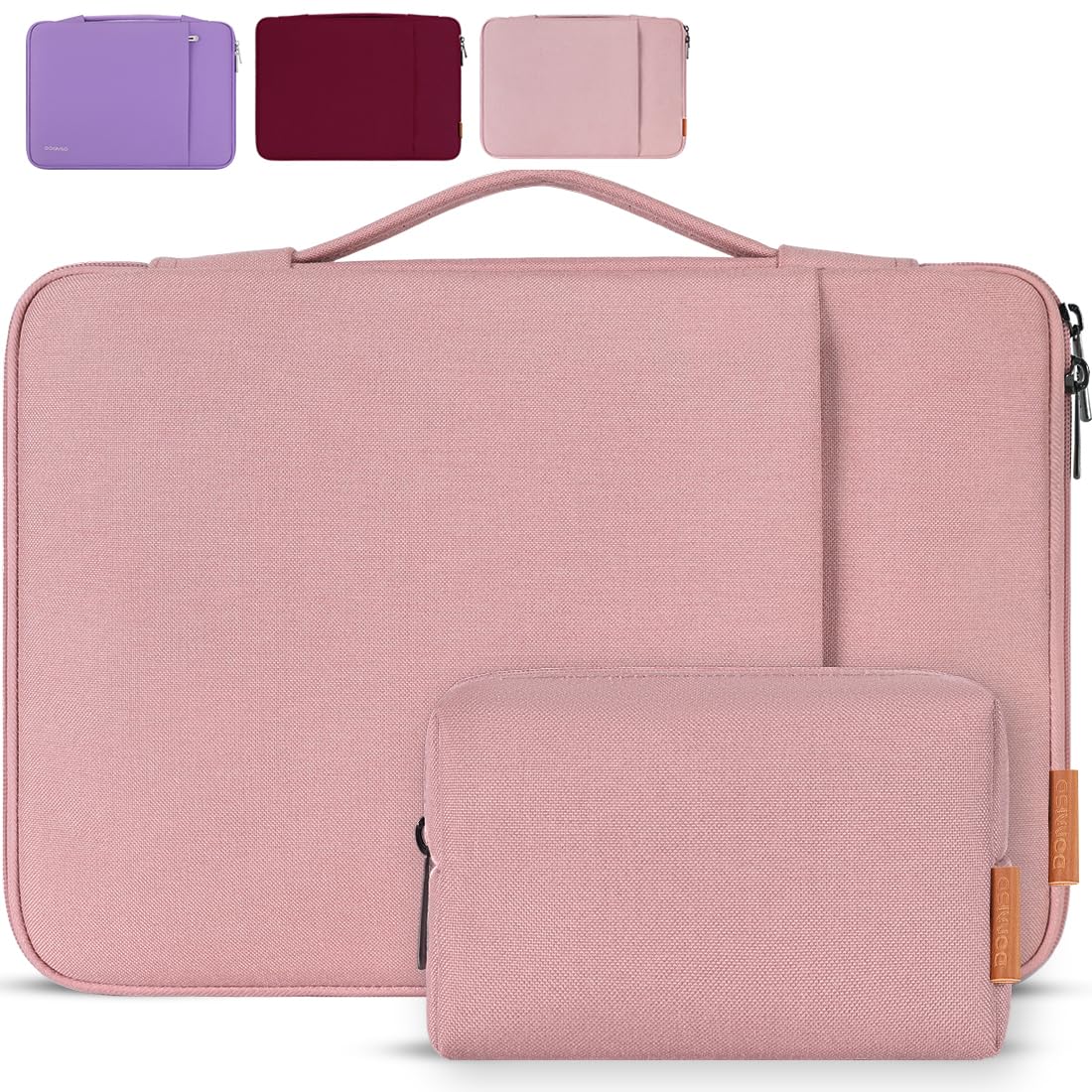 DOMISO 13,3 pollici Laptop Custodia protettiva Sleeve Cover antiurto Notebook Case, Rosa