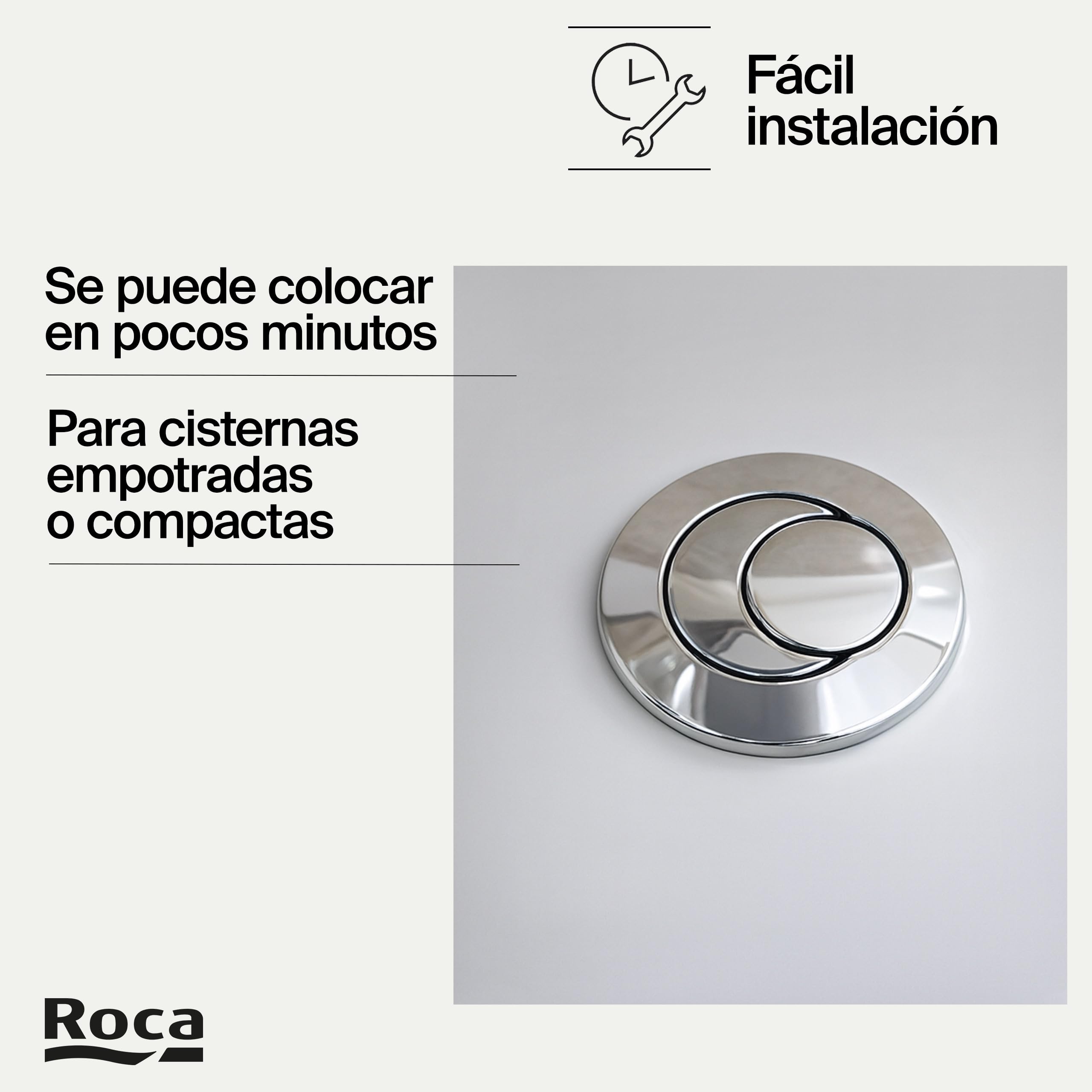 Roca AH0001800R - Pulsador Doble corto nuevo — view 4