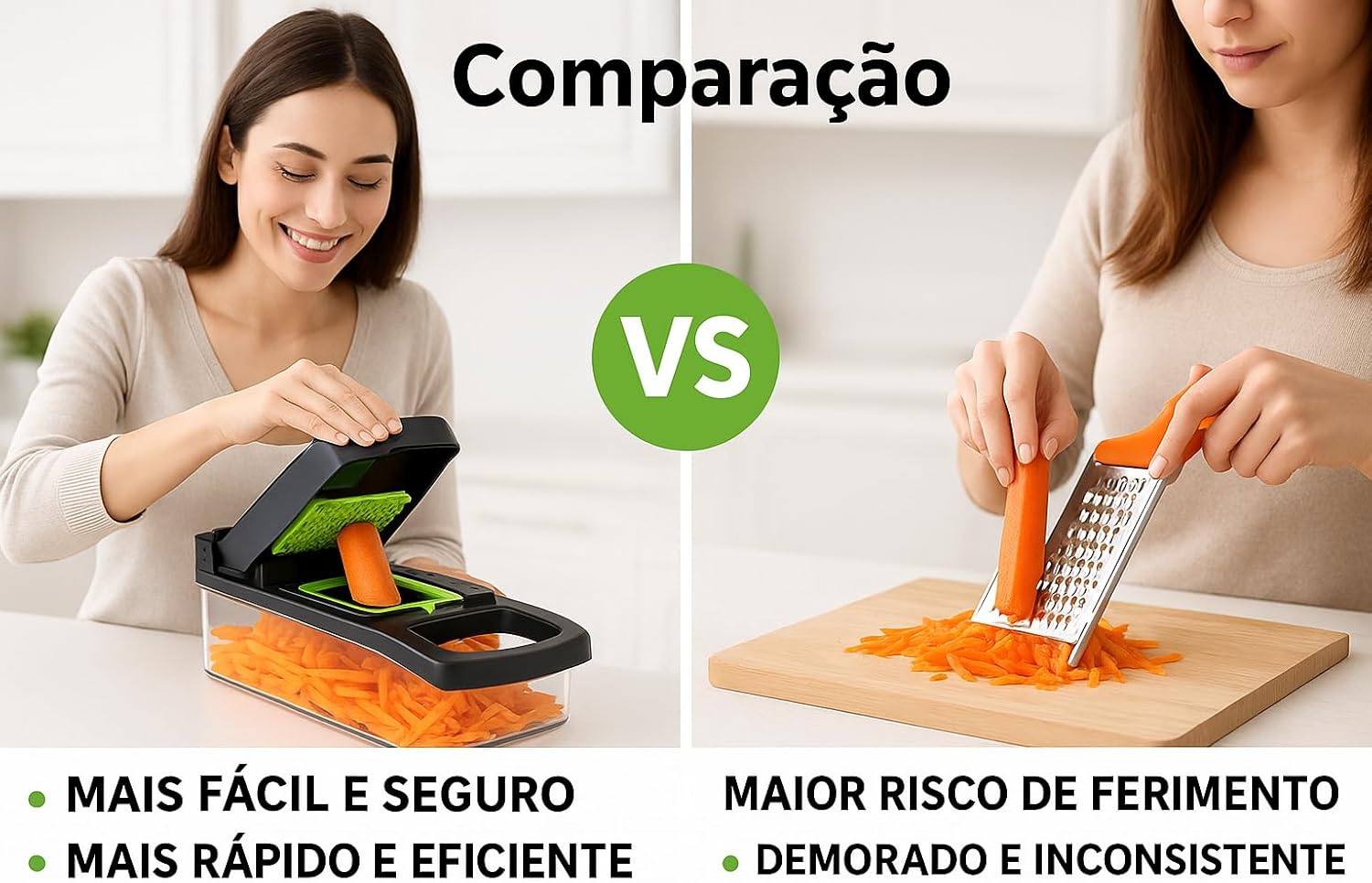 Cortador de Legumes 10 em 1 com 7 Lâminas Removíveis – Fatia... - imagem principal do produto