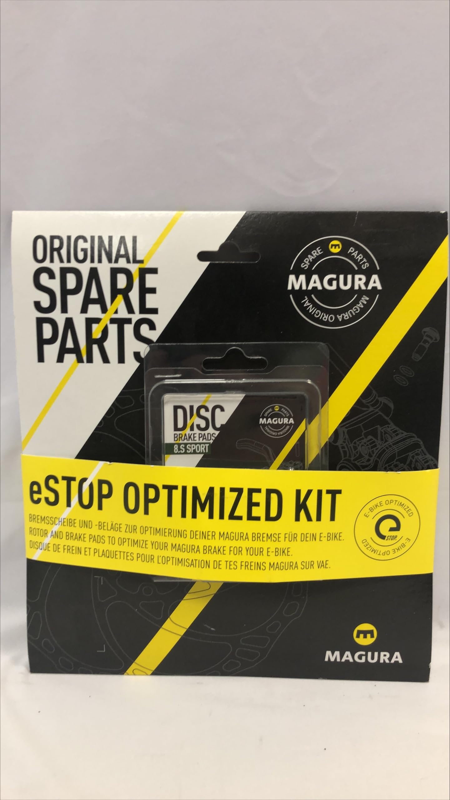 Magura, Mt Estop Optimized Kit 220/P - 8.S: Disco Freno Mdr-P, 220 Mm, A 6 Fori E Pastiglia Freno 8.S, Sport (Conf. = 1 Set), Fietsonderdelen, Veelkleurig, 220 Mm, Unisex-Adult