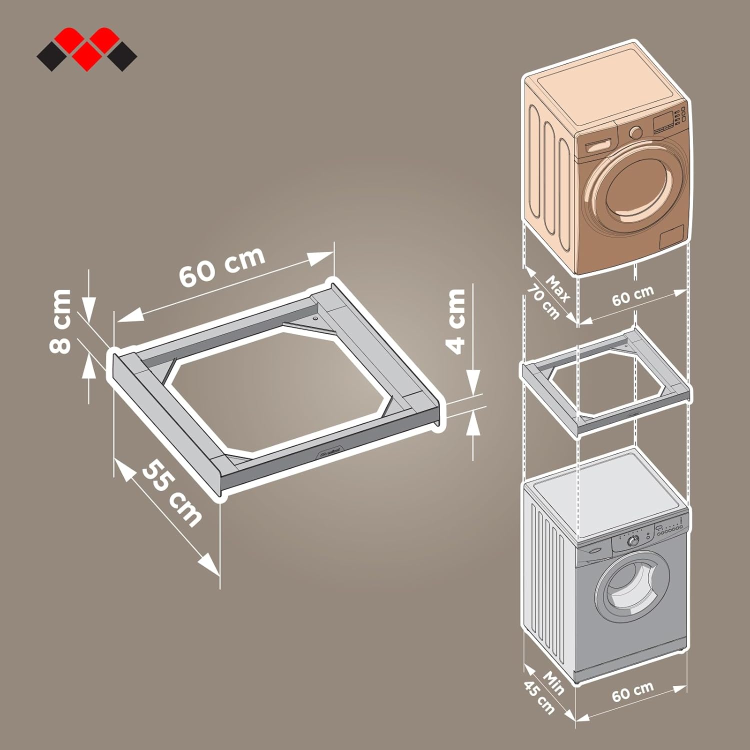 Recensione Meliconi Base Torre Basic L60: Il Supporto Perfetto per Lavatrice e Asciugatrice