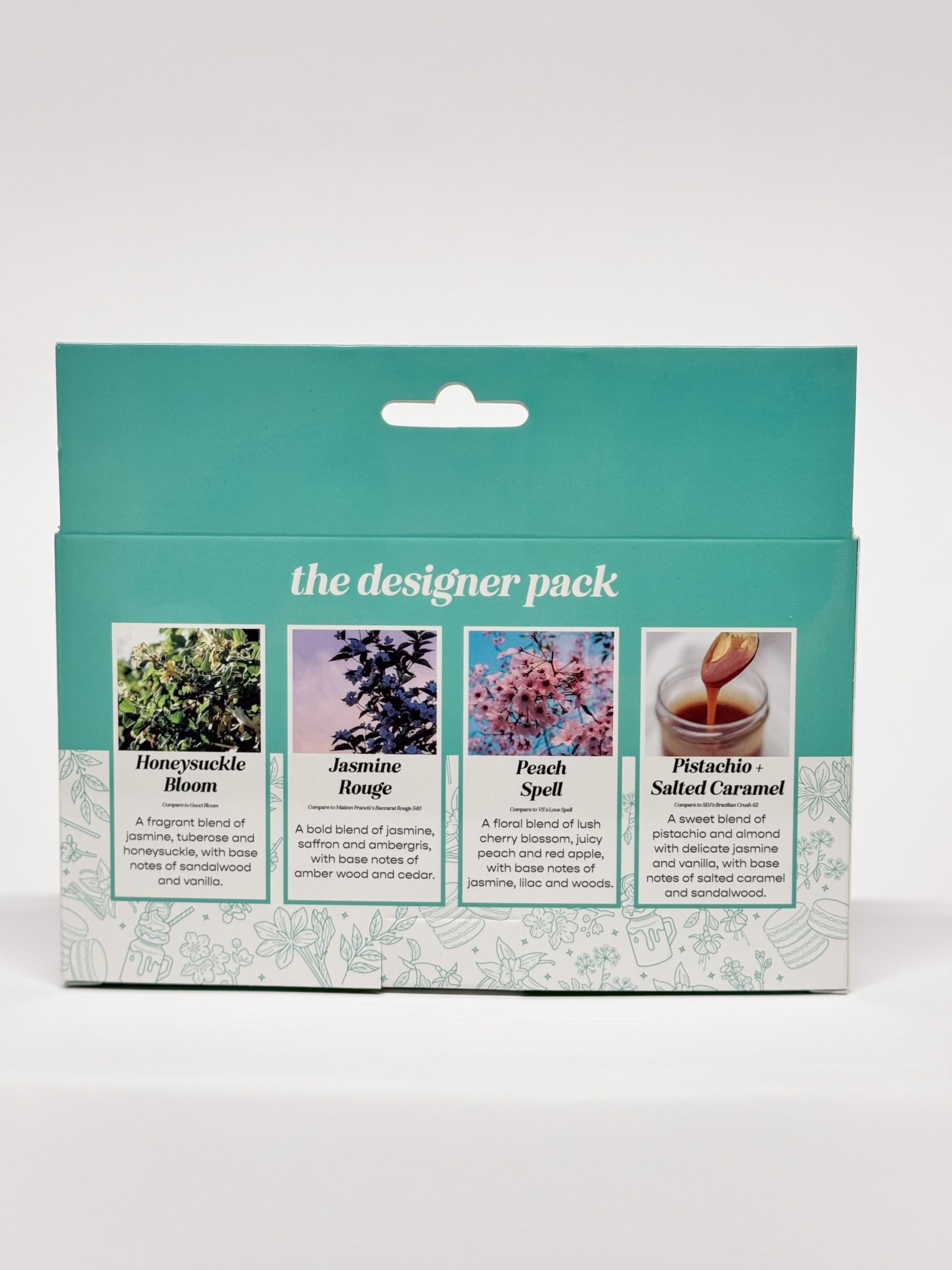 CE Craft Hanging Car Air Freshener – Fragrance Oil Diffuser with Essential Oils – Long-Lasting Aromatherapy Scents for Automobiles – 4 Pack, Designer