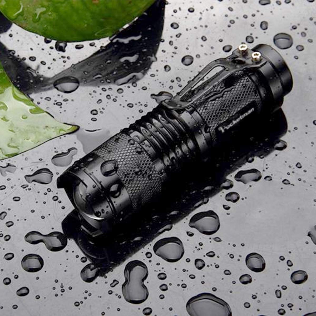 Lampe Frontale LED 5 LEDs 2 Pièces - Noir - Lampe De Poche Frontale