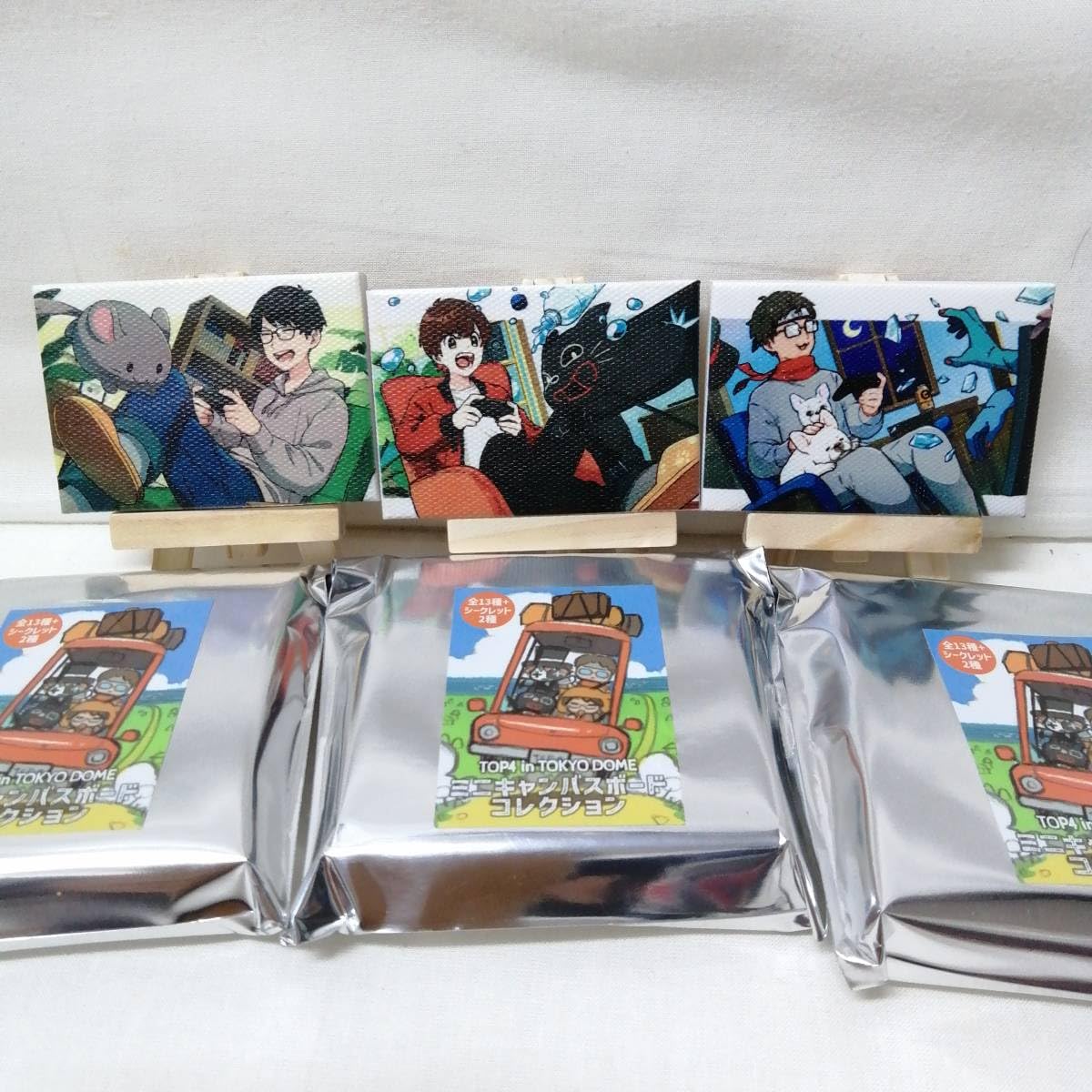 Amazon.co.jp: TOP4 キャンバスボード 3枚 セット キヨ 牛沢 