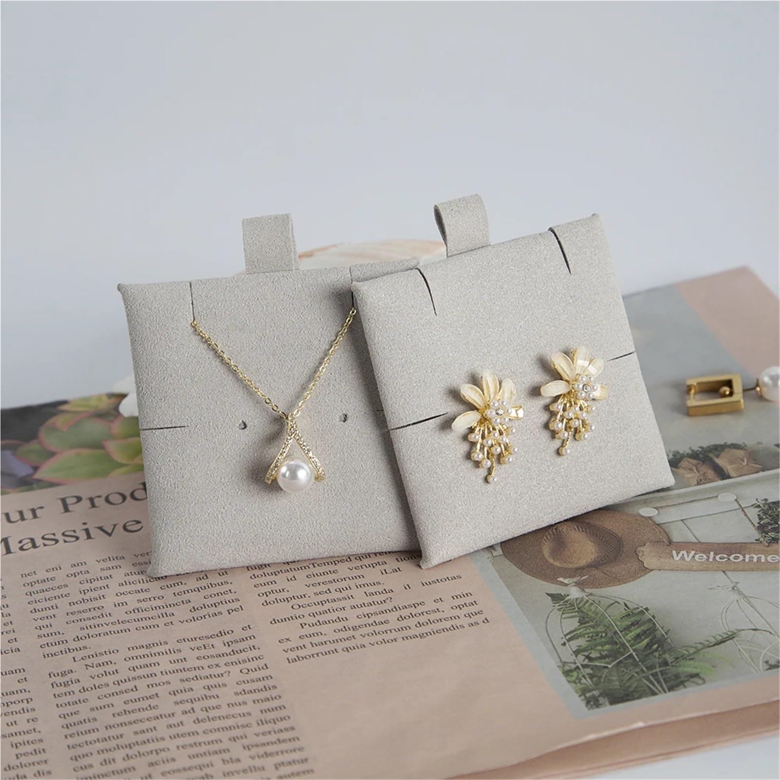 Cartes d'affichage de bijoux Kraft