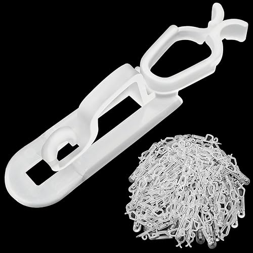 CXLHO Clips de luz de Navidad todo en uno, paquete de 200 unidades, ganchos universales para colgar luces C7, C9 y mini, clips para colgar luces