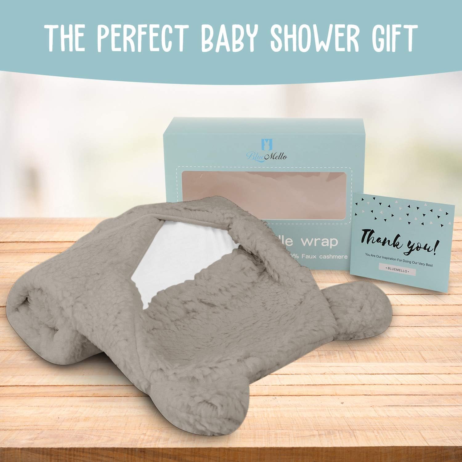 BlueMello Baby Swaddle Blanket | Ultra-Soft Plush Essential for Infants 0-6 Months | Receiving Swaddling Wrap Grey | Ideal Newborn Registry and Toddler Boy Accessories | Perfect Baby Girl Shower Gift 6 71+rB9BeP4L. AC SL1500