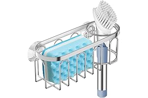 Yazoni 2-in-1 Sink Storage Rack Holder