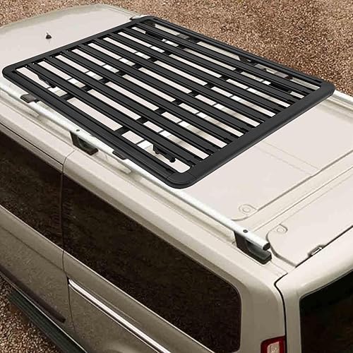 Portaequipajes universal para automóvil, soporte para equipaje de plataforma para automóvil, cesta de acero de aluminio, estante plano de techo para