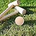 Kisangel 5pcs Croquet Balls Replacement for Lawn Games Unfinished Wood Balls for Crafting and Painting for Outdoor Backyard Fun and Bocce Activities