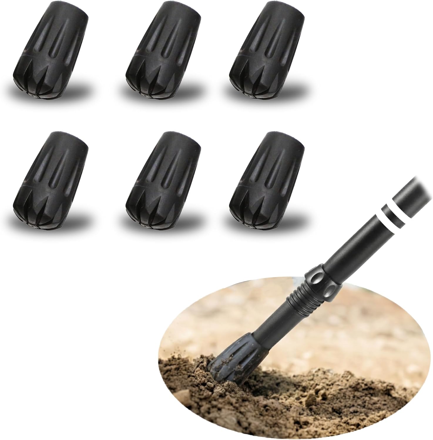 Trekology Trekking Pole Tips – 11mm Replacement Protectors for Hiking Sticks Trekology Trekking Pole Tips – 11mm Replacement Protectors for Hiking Sticks