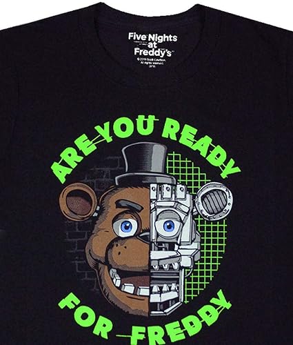 Miniatura 9 de Five Nights at Freddys Freddy Fazbear Glow in The Dark Camiseta de niño