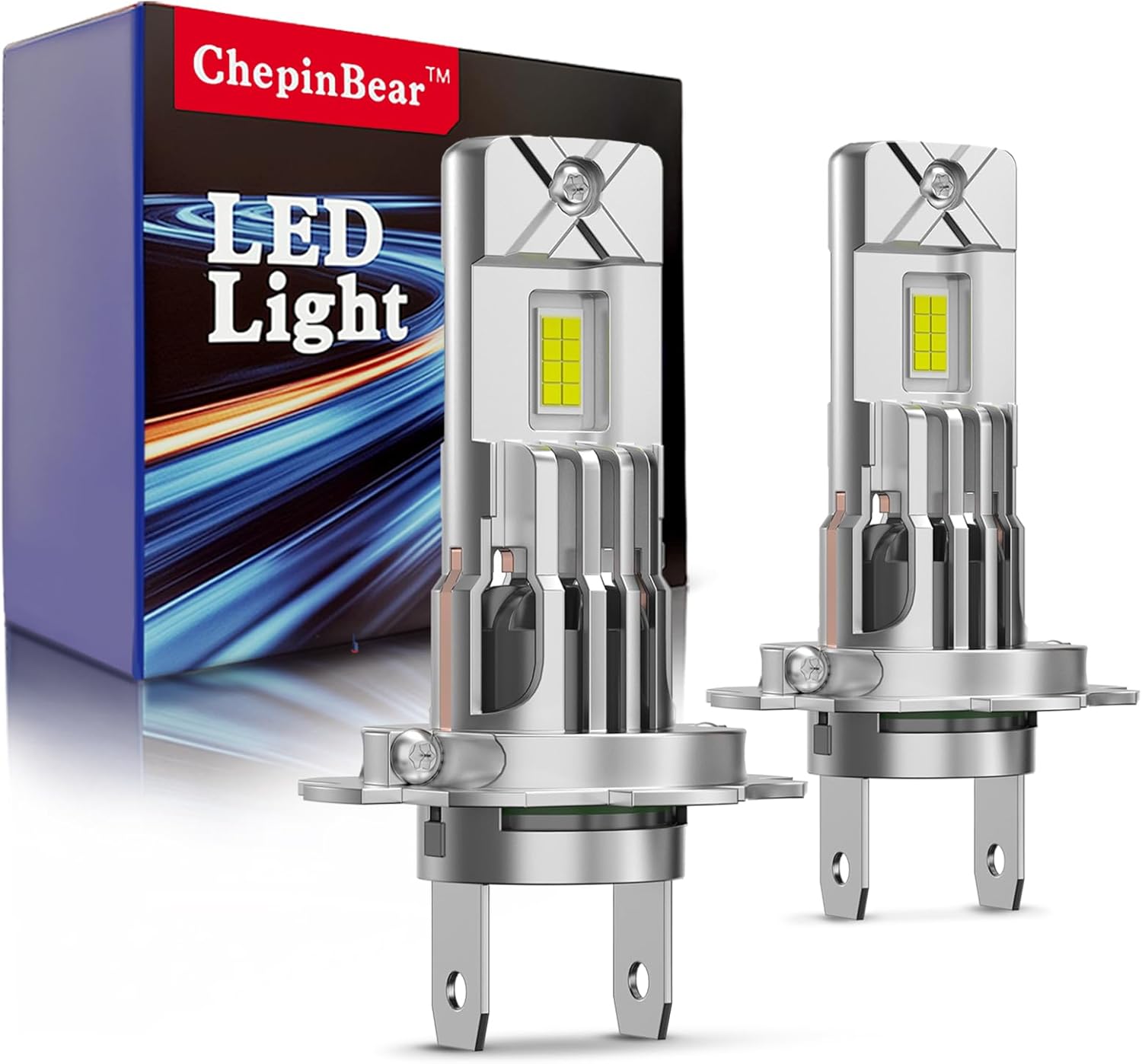 H7 Fog Light Bulbs, 40000 Lumens, 800% Brightness, 6500K Cool White, IP68 Waterproof, 1:1 Halogen Design, Affordable Fog Light Replacement, No Adapter Required, Plug and Play, Pack of 2