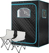 Sauna infrarroja de tamaño completo para el hogar, sauna personal para 2 personas, gran espacio, para relajación y desintoxicación, tecnología de calefacción en seco de 1500 W, saunas