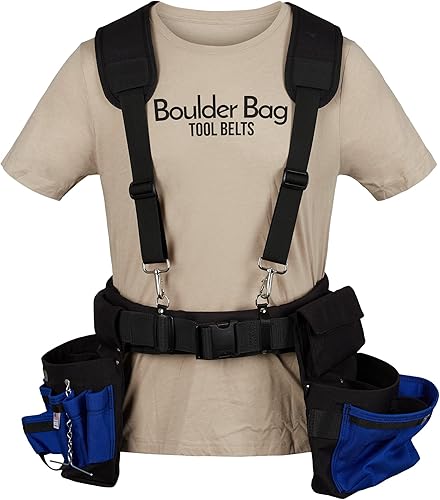 BOULDER BAG Comfort - Tirantes acolchados (cinturón de herramientas no incluido) Acolchado de alta tecnología con soporte extremo y comodidad para