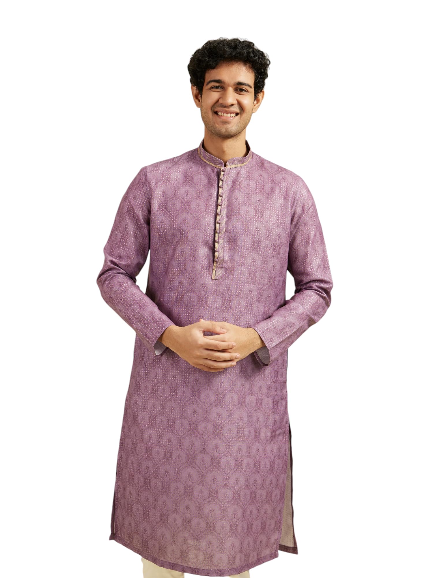 Men's Cotton Blend Printed Kurta (1pc)