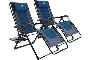 Timber Ridge Chairs with Side Table: Zero Gravity Chair Oversized Recliner