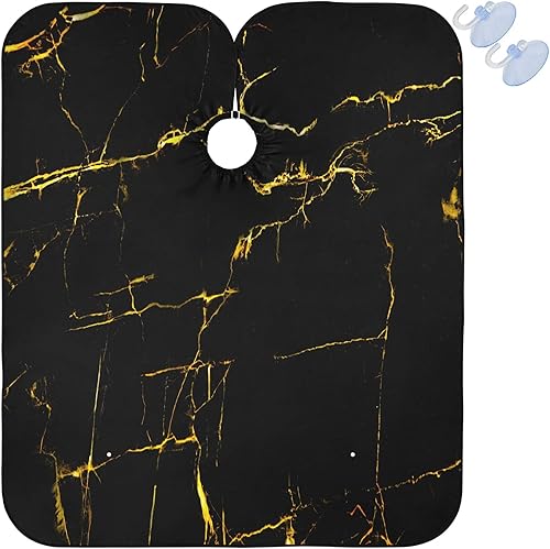 Cool Barber Cape - Delantal de poliéster para corte de pelo, antiestático, resistente al agua, para afeitar, barba, Multi1, L