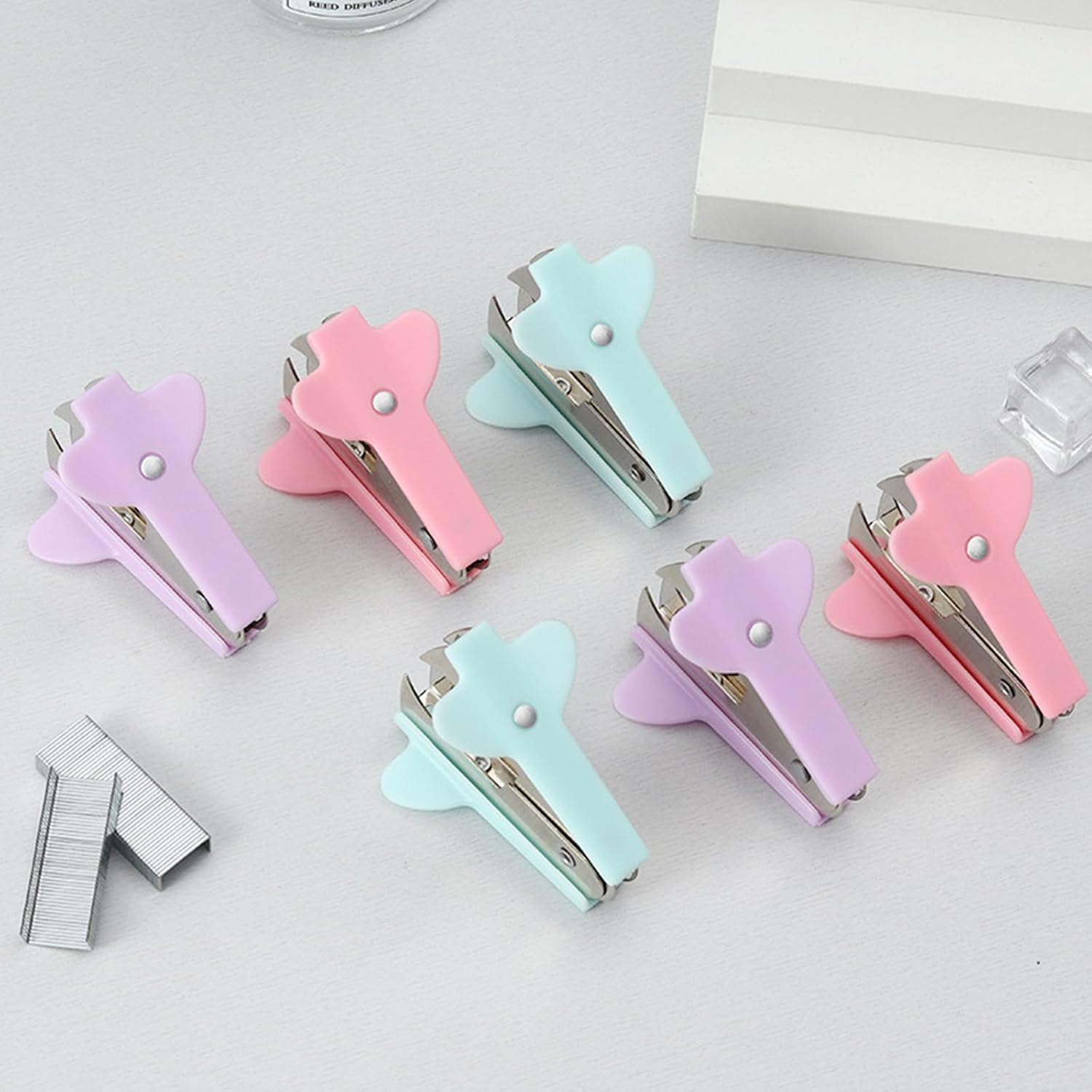 3-Pack Mini Staple Remover Tool, Cute Small Staple Puller for Desk & Office Supplies, Portable Staple Removal for Home, Classroom, School, Business, Desktop Stationery – Pink image 5