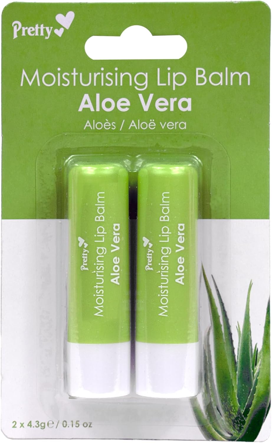 Pretty Moisturising Lip Balm – Aloe Vera Pretty Moisturising Lip Balm – Aloe Vera