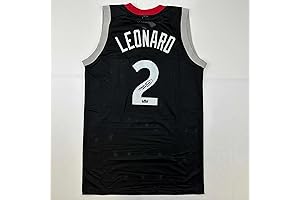 Facsimile Autographed Kawhi Leonard Toronto Raptors Black Reprint Jersey