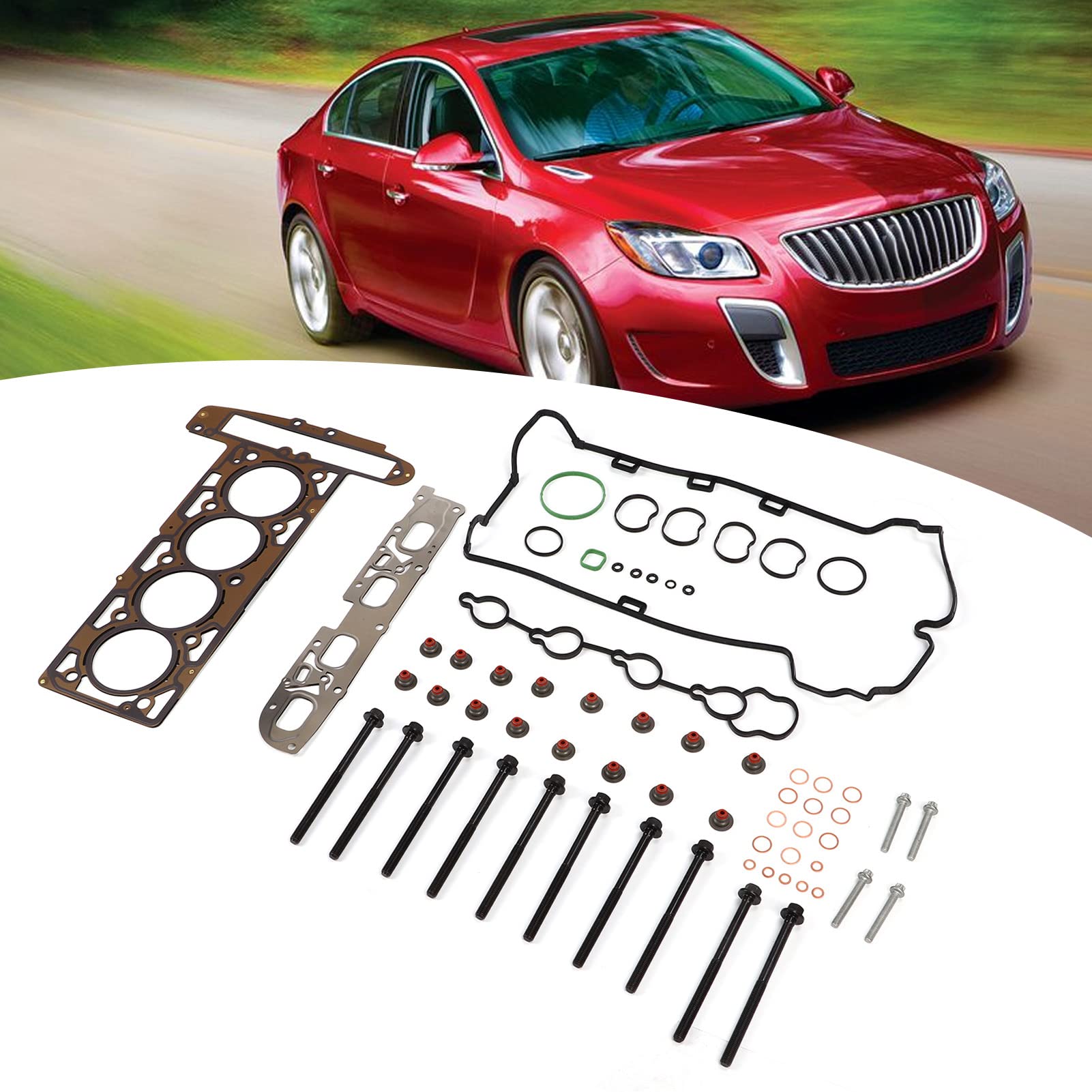 de Motor 64 Uds. Kit de Pernos de Junta de Culata de Motor Ma 9761246760 Reemplazo para Verano 2.4L
