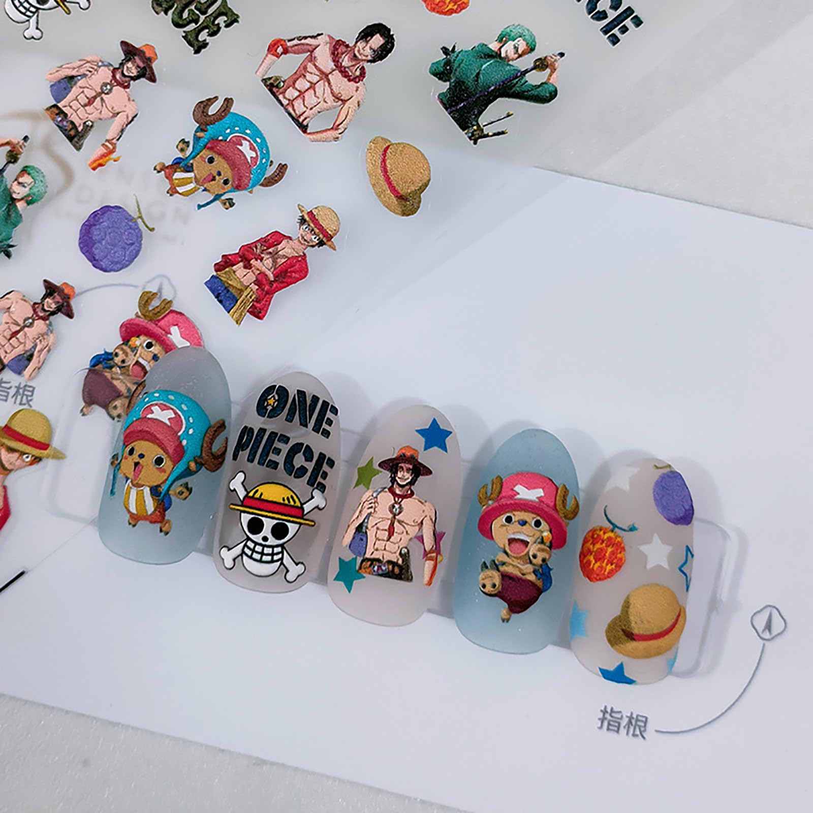 Amazon.co.jp: ワンピース ONEPIECE ネイルシール 2枚入り ネイル 