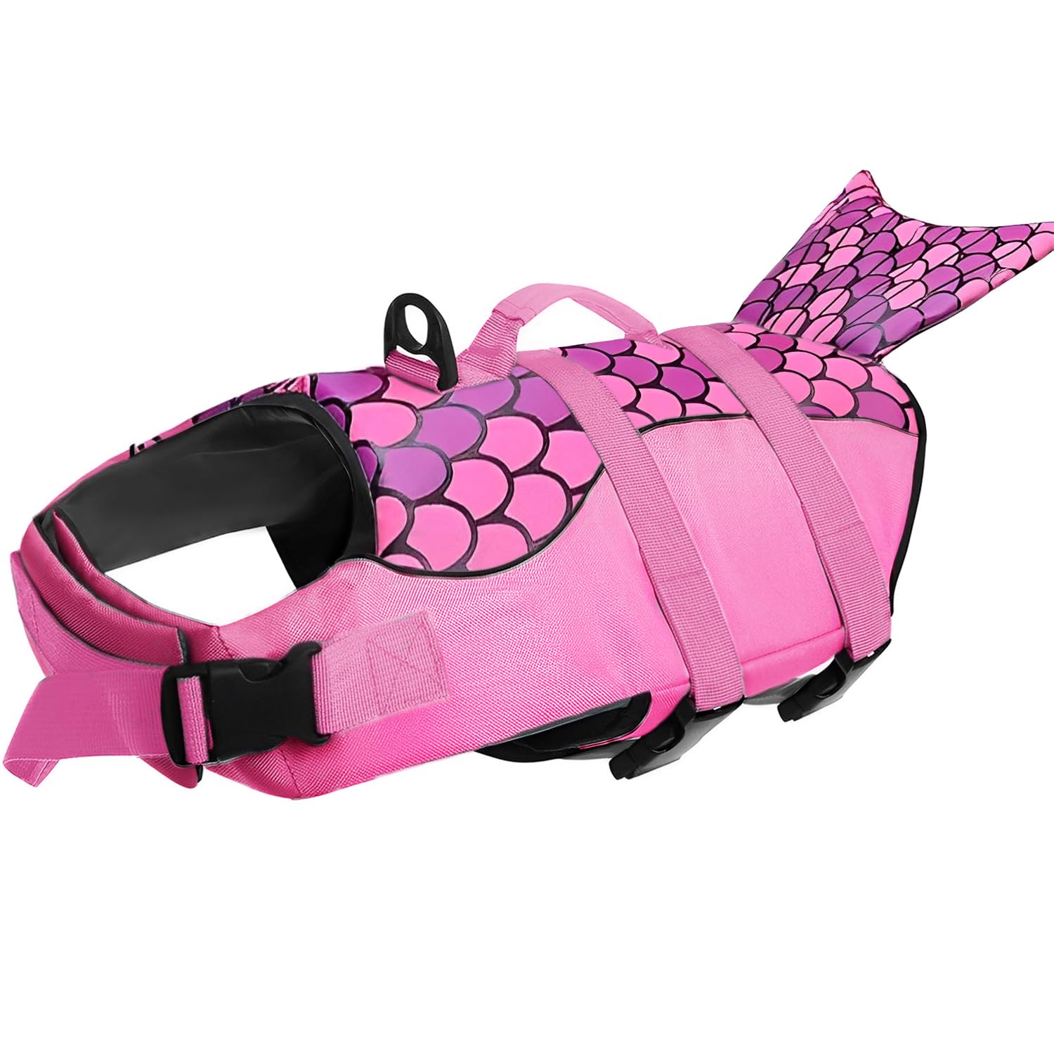 Voarge Dog Life Vest, Swimming Float Jacket Adjustable, Dog Life Jacket for Small Medium