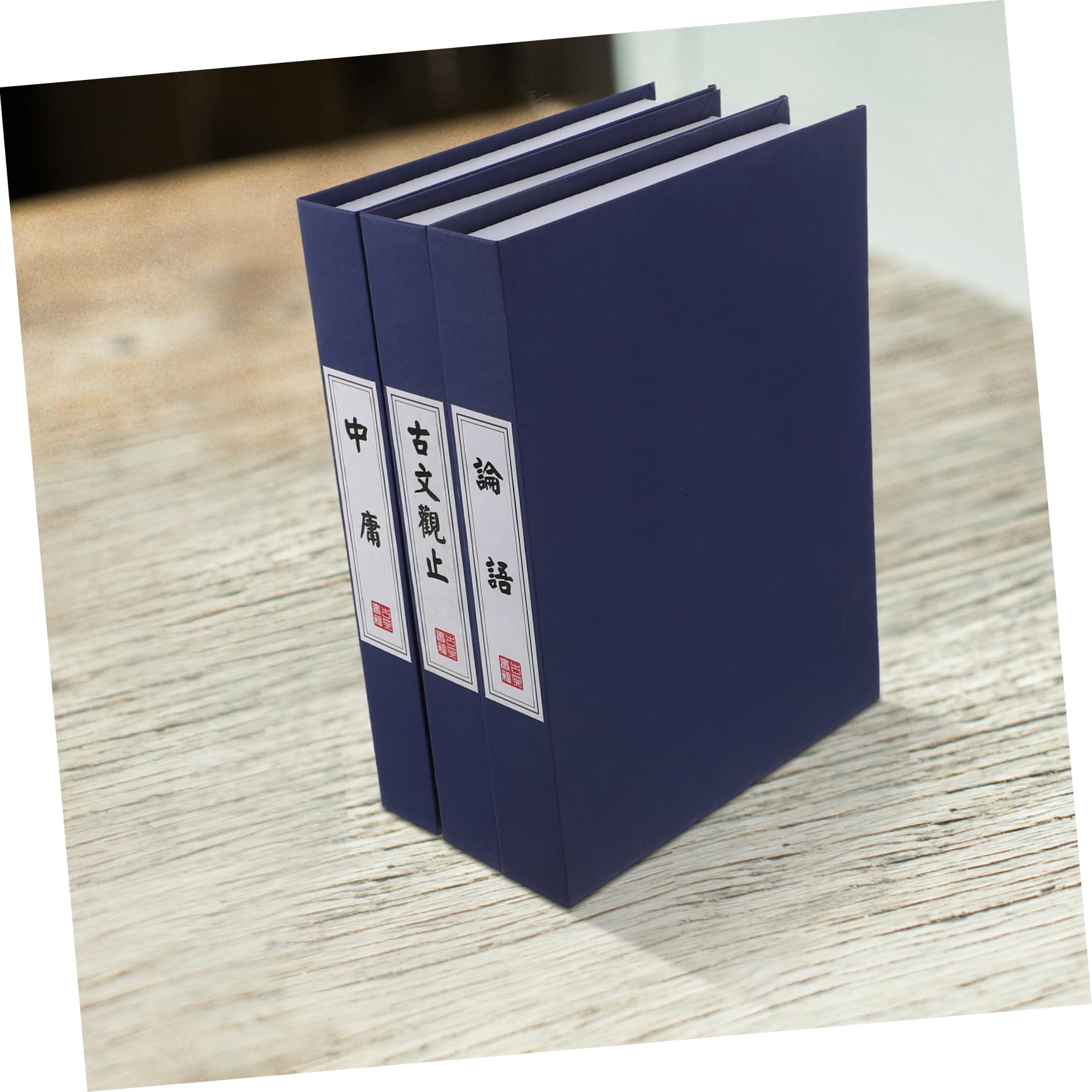 ULDIGI Unique Book Adorn 3pcs Fake Antique Book for Room and Desktop Decor Chinese Design