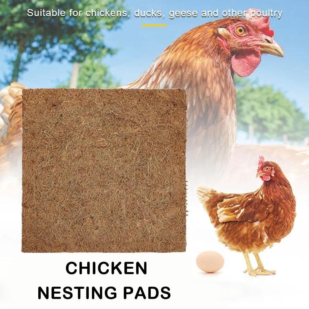 Mumisuto Lot De 8 Tapis De Nichoir Pour Poules, Tapis De Nid De Poulet Lavable Eva, Tapis De Nidification Pour La Pose D'œUfs, BoîTes De Ponte Pour Volailles, Fournitures De Volaille (Gris