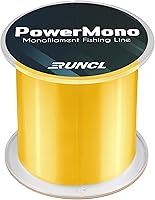 Vista 8 de Runcl PowerMono - Línea de pesca monofilamento de 300/500/1000 yardas, máxima resistencia, amortiguación de sacudidas, suspensión en agua, nudos