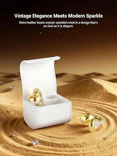 Miniatura 6 de JewelPods C01 Pro - Auriculares de oreja abierta, auriculares con clip, inalámbricos Bluetooth con cristales, controladores de 0.59 pulgadas, ajuste