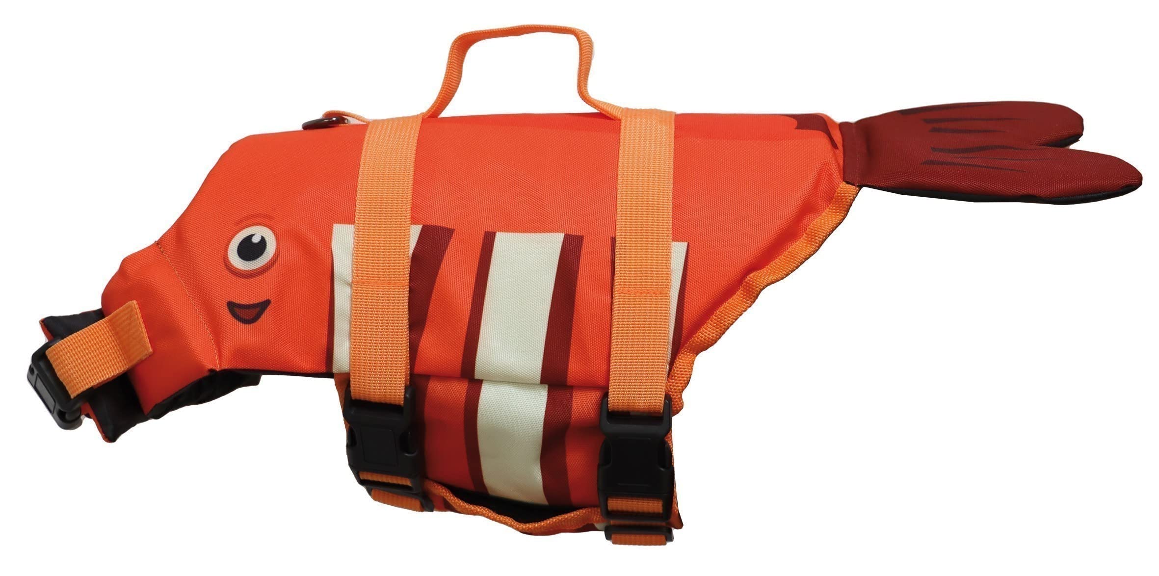 Croci Clownfish - Chaleco Salvavidas para Perros, Chaleco Salvavidas para Mascotas, Chaleco Salvavidas con asa para Perros - Pescado Payaso 35 cm