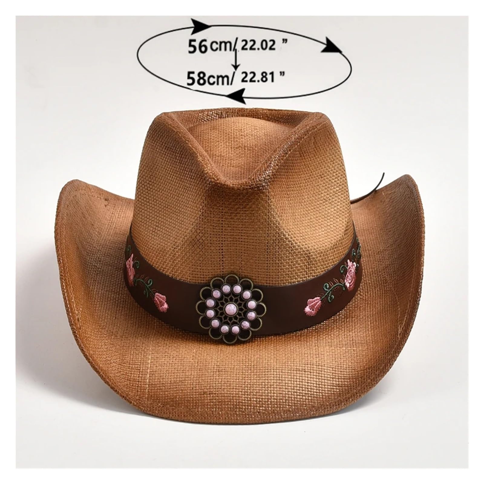 Cappello Cowboy Cappello da Cowboy, Estivo, Viaggio, Spiaggia, Uomo, Donna, Vintage, Gentiluomo, Cowgirl, Jazz